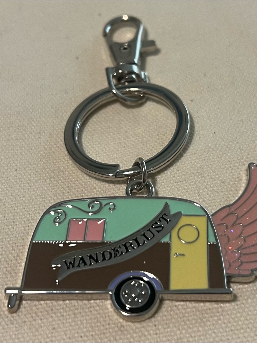 Keychain Junk Gypsy RV Pink Teal